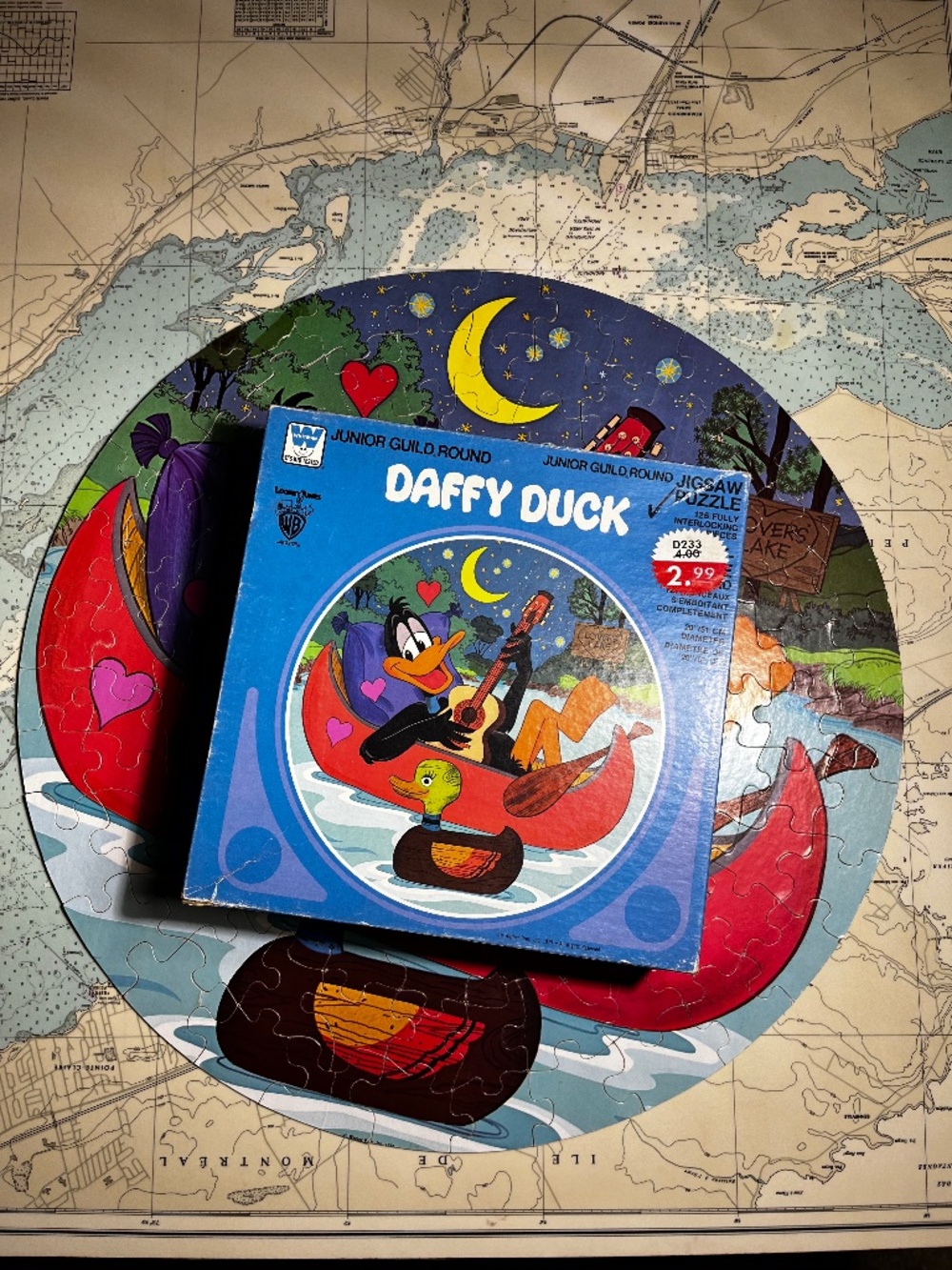 Vintage 1979 Daffy Duck Looney Tunes Puzzle